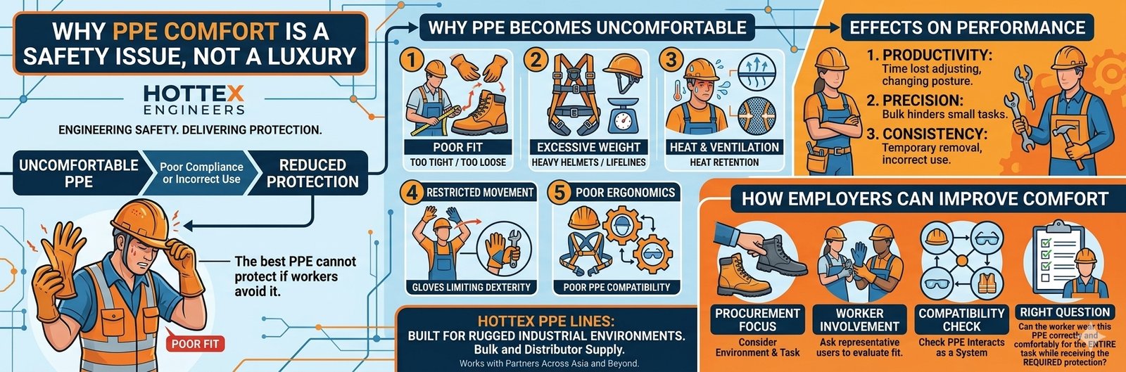 Why PPE Comfort Is a Safety Issue, Not a Luxury