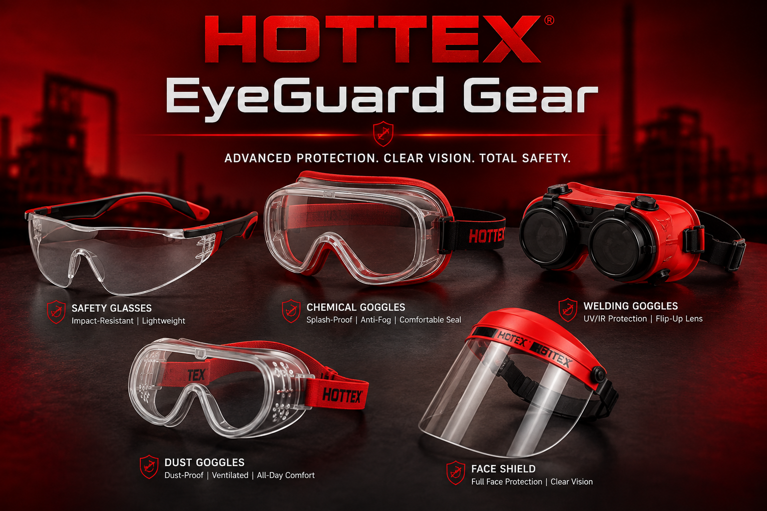 HOTTEX Eye-Guard Gears