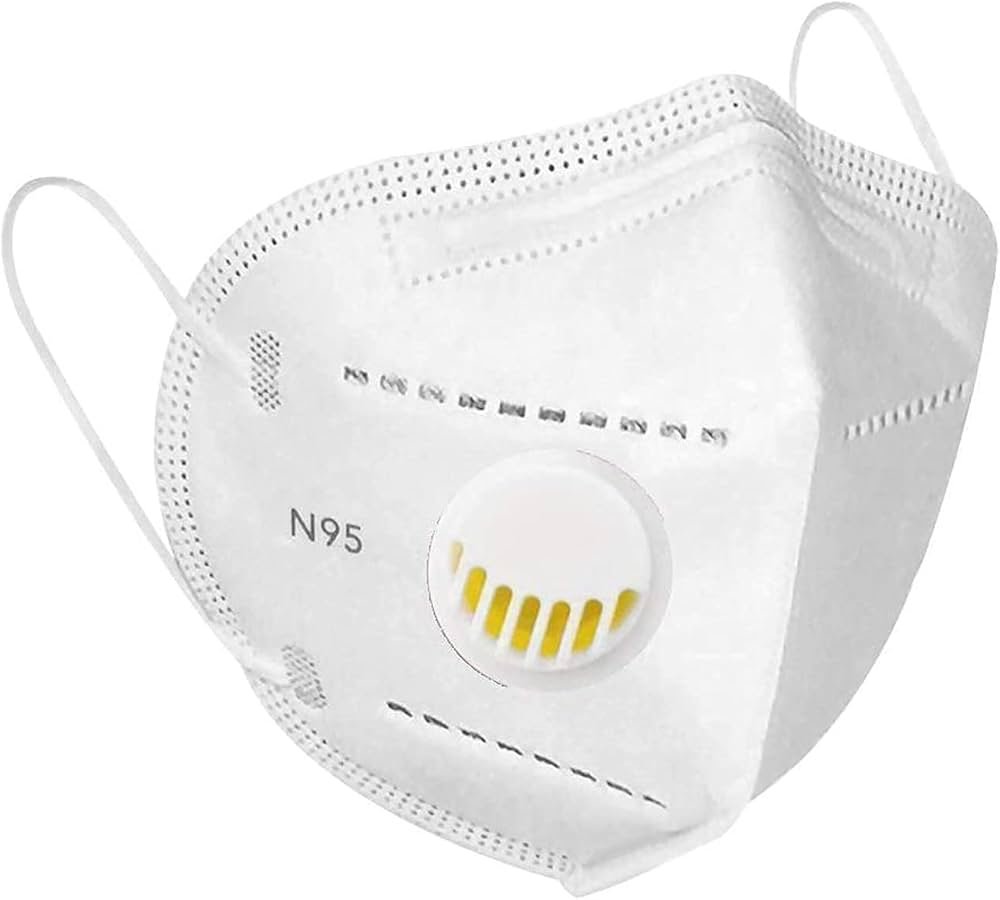 N95 Respirator Mask with Valve and Ear Straps